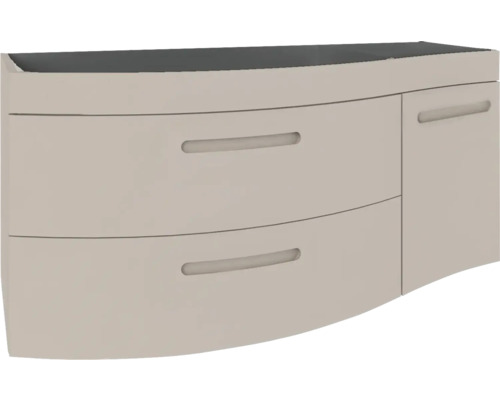 Koupelnová skříňka pod umyvadlo Devo Vena 2.0 levá šedá 110 x 50 x 42 cm VE2-SU1D2SL-2-F118 Skříňka pod umyvadlo se zásuvkami a dvířky
