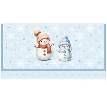 Ubrousek s motivem sněhuláka pro zimní dekorace