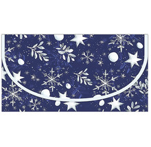 Ubrus se vzorem hvězd a sněhových vloček