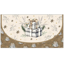 Dekorativní rohožka s motivem dárku pro vnitřní použití
