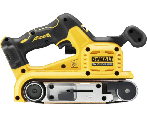 Aku pásová bruska DeWalt 18V DCW220NT-XJ, bezuhlíková, v kufru, bez aku a nabíječky Pásová bruska DeWalt