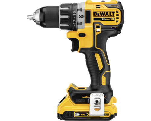 Aku bezuhlíková kombo sada DeWalt 18V 2x5,0 Ah XR DeWALT DCK327P2T, vrtačka DCD791 a bruska 125mm DCG405 a kombi kladivo DCH263 Akumulátorový šroubovák od společnosti DeWalt