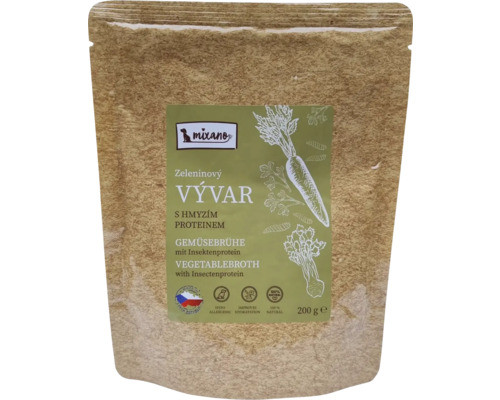 Mixano zeleninový vývar s hmyzím proteinem v 200gramovém balení