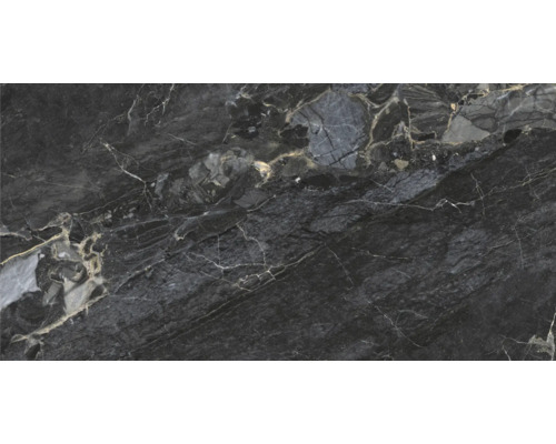 Detail tmavé mramorové dlaždice se žilkováním