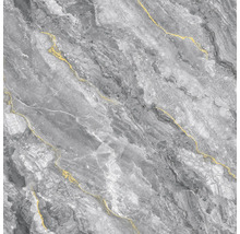 Šedá mramorová dlaždice se zlatým vzorem