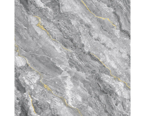 Šedá mramorová dlaždice se zlatým vzorem