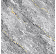 Šedá mramorová dlaždice se zlatými akcenty