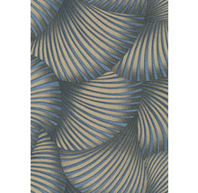 Detailní pohled na tapetu se zakřiveným pruhovaným vzorem