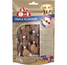 8in1 Triple Flavour psí pamlsky špízy, 113 gramů