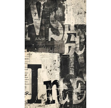 Abstraktní nástěnný obraz s motivem novinového článku pro interiér