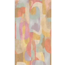 Abstraktní vzor s geometrickými tvary pro design stěn