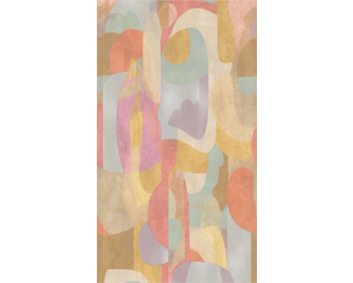 Abstraktní vzor s geometrickými tvary pro design stěn