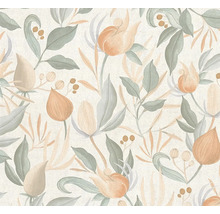 Tapeta s květinovým vzorem květů a listů