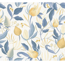 Květinová tapeta s květy a listy