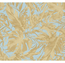 Tapeta se vzorem listů na světlém pozadí