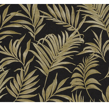 Tapeta s designem listů na tmavém pozadí