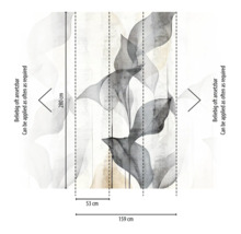Ilustrace tapety s rostlinným motivem a rozměry