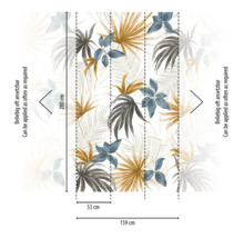 Tapeta se vzorem listů a rozměry