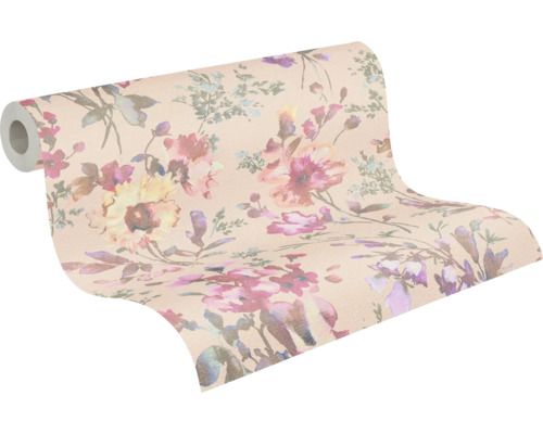 Role tapety s květinovým vzorem