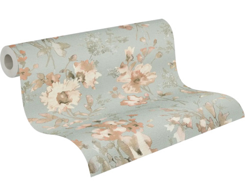 Role tapety s květinovým vzorem