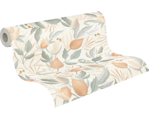 Role tapety s květinovým vzorem