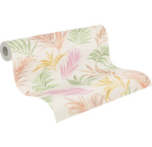 Role tapety s rostlinným vzorem