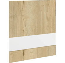 Dřevěná deska s bílým akcentem