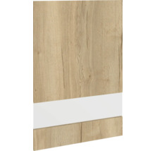 Dřevěná dýha s dekorem a bílým akcentem