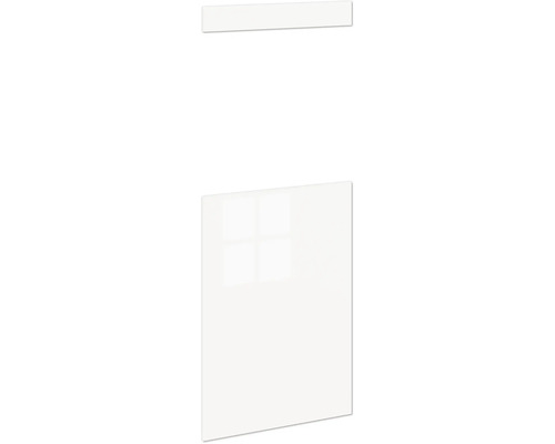 Čelní sada Piccante Smart 59,6 × 1,8 × 98,4 cm bílá vysoce lesklé Kuchyňská dvířka