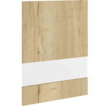 Dekorativní deska s kresbou dřeva a bílým pruhem