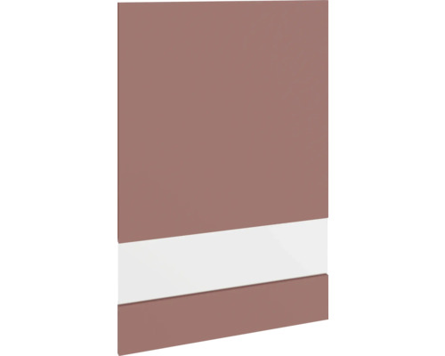 Skříňové dveře Piccante Smart 59,6 × 1,6 × 89,2 cm rezavě červená matný Nábytková dvířka s vodorovnými pruhy