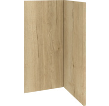 Rohový panel s dřevěnou strukturou