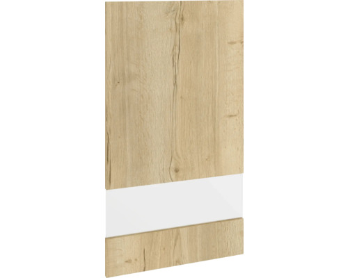 Dřevěná dekorační deska s bílým akcentem