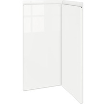 Dvě lesklé bílé nábytkové čela