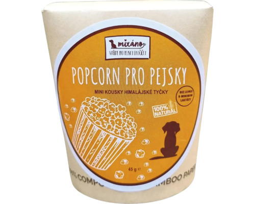 Mixano Popcorn pro psy v papírovém obalu