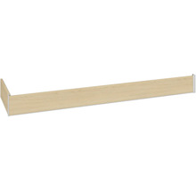 Dřevěná police s kovovým držákem