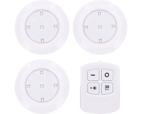 Tři LED světla pod skříňku s dálkovým ovládáním