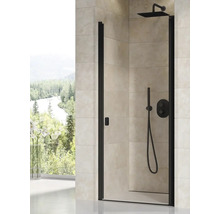 Sprchový kout s černým rámem, hlavovou a ruční sprchou