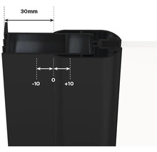 Detailní pohled na profil s rozměry