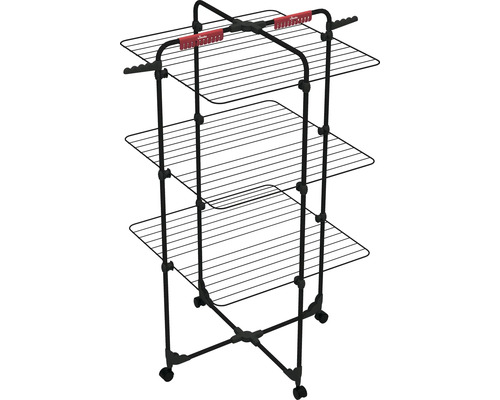 Sušák na prádlo se třemi úrovněmi a kolečky