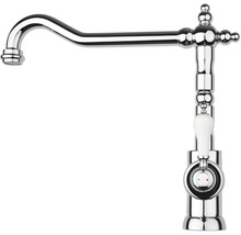 Vodovodní kohoutek se zakřiveným výtokem a pákou