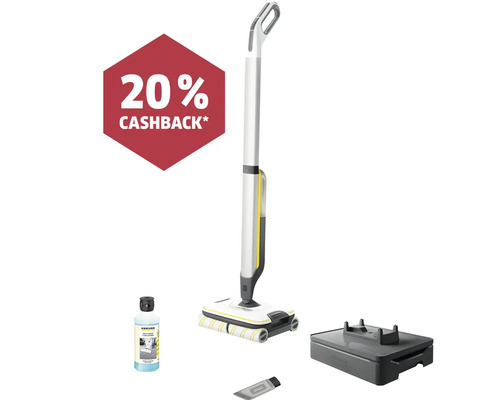 Aku čistič tvrdých podlah Kärcher s příslušenstvím a akcí 20 procent cashback