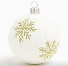 Vánoční koule se vzorem sněhových vloček