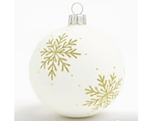 Vánoční koule se vzorem sněhových vloček