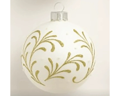 Vánoční ozdoba s květinovým vzorem