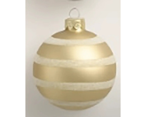 Vánoční koule s pruhovaným vzorem