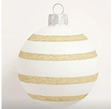 Vánoční koule s pruhy