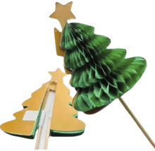 Dvě sady vánočních ozdob se hvězdami pro sváteční dekorace