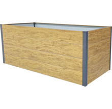 Vyvýšený záhon z imitace dřeva do zahrady