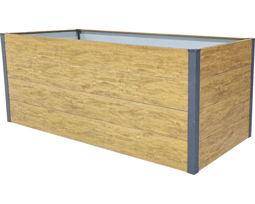 Vyvýšený záhon z imitace dřeva do zahrady